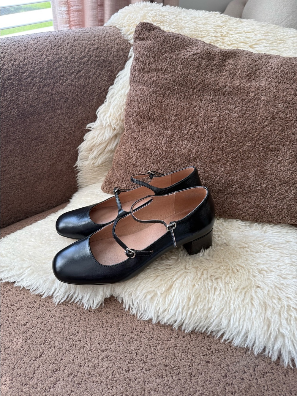 Madewell The Nettie Heeled Mary Jane shoes